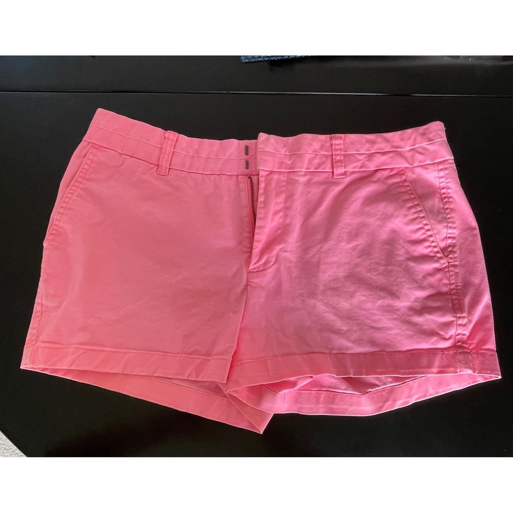 Khakis by Gap City 3 Inch Short Neon Pink Chino Shorts Women 10